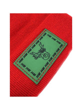 Load image into Gallery viewer, Haakwear Exclusive Christmas Reindeer H-Stitch Beanie - Limited Edition, Christmas Hat Collection, RED
