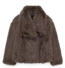 Load image into Gallery viewer, Girls and Women's Plush Lapel Winter Coat - # GIAA22310002
