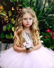 Load image into Gallery viewer, Fancy Wedding Dress Sleeveless Sequins Party Dress For Baby Girl Summer Dresses In Luxury New Elegant Design

