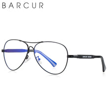Load image into Gallery viewer, BARCUR Polarized Pilot Sunglasses for Men – Stylish Anti Blue Light UV400 Protection Gradient Mirror Lens Stainless Steel Trendy Frame – Fashion Aviator Sun Glasses for Men Ideal for Driving Travel Summer &amp; Outdoor Activities
