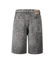 Load image into Gallery viewer, NOIR RHINESTONE SHORTS
