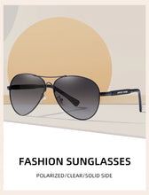 Load image into Gallery viewer, BARCUR Polarized Pilot Sunglasses for Men – Stylish Anti Blue Light UV400 Protection Gradient Mirror Lens Stainless Steel Trendy Frame – Fashion Aviator Sun Glasses for Men Ideal for Driving Travel Summer &amp; Outdoor Activities
