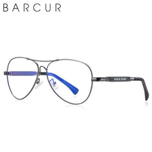 Load image into Gallery viewer, BARCUR Polarized Pilot Sunglasses for Men – Stylish Anti Blue Light UV400 Protection Gradient Mirror Lens Stainless Steel Trendy Frame – Fashion Aviator Sun Glasses for Men Ideal for Driving Travel Summer &amp; Outdoor Activities
