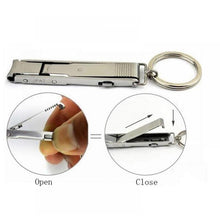 Load image into Gallery viewer, Ultra Slim Nail Clipper Key Chain
