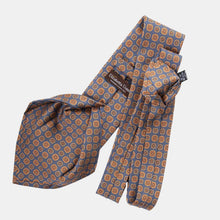Load image into Gallery viewer, Claudius - Printed Madder Silk Tie - Venetian Blue
