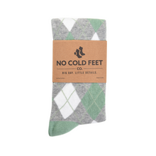 Load image into Gallery viewer, Sage Argyle Socks
