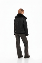 Load image into Gallery viewer, Estella Faux Fur Jacket in Black
