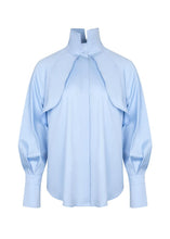 Load image into Gallery viewer, Diva Business Style Blue Organic Cotton Shirt
