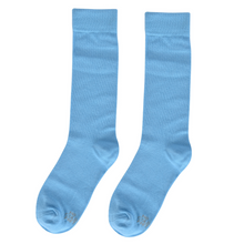 Load image into Gallery viewer, Solid Aquamarine Blue Socks
