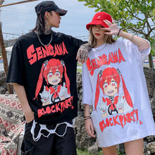 Load image into Gallery viewer, Anime Cartoon Girl Printed Short Sleeve T-Shirt - # GIAA23510028
