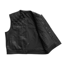 Load image into Gallery viewer, Upside Perforated Men's Club Style Leather Vest
