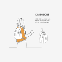 Load image into Gallery viewer, Black &amp; Yellow Vegan Backpack BYMANYC ® New York – Italy Made
