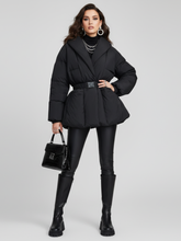 Load image into Gallery viewer, V-neck Puffer Jacket, Chinatown | Women - BYMANYC ® New York
