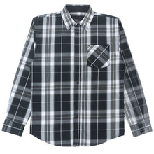 Load image into Gallery viewer, V1826 Brandon Long sleeves Plaid Shirt - Black
