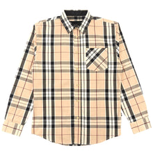 Load image into Gallery viewer, V1826 Brandon Long sleeves Plaid Shirt - Khaki
