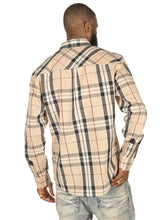 Load image into Gallery viewer, V1826 Brandon Long sleeves Plaid Shirt - Khaki
