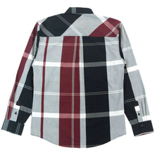 Load image into Gallery viewer, V1829 Colton Long Sleeves Plaid Shirt - Burgundy
