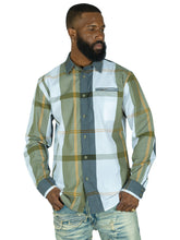 Load image into Gallery viewer, V1829 Colton Long Sleeves Plaid Shirt - Olive
