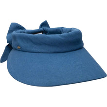 Load image into Gallery viewer, Scala Cotton Bow Visor - Womens Visor
