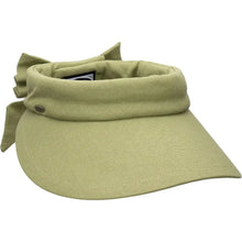 Load image into Gallery viewer, Scala Cotton Bow Visor - Womens Visor
