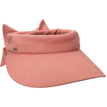 Load image into Gallery viewer, Scala Cotton Bow Visor - Womens Visor
