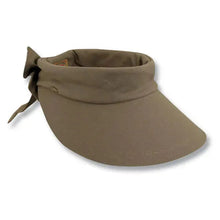 Load image into Gallery viewer, Scala Cotton Bow Visor - Womens Visor
