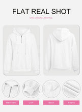 Load image into Gallery viewer, SHEWIN Women's Quarter Zip Hoodies Oversized Sweatshirt Long Sleeve Lightweight Pullover Tops Large White - # WOAA21510022-PRG
