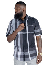 Load image into Gallery viewer, V836 Hugo Plaid Shirt - Black
