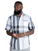 Load image into Gallery viewer, V836 Hugo Plaid Shirt - White
