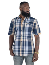 Load image into Gallery viewer, V846 Marco Plaid Shirt - Navy
