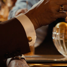 Load image into Gallery viewer, VDP 3D Colony Gold Stainless Cufflinks
