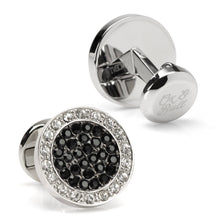 Load image into Gallery viewer, VDP White &amp; Black Pave Crystals Stud Set
