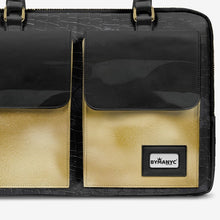 Load image into Gallery viewer, Vegan Designer Luxury Double Pocket Bag 16” | BYMANYC ® New York Elegant Edition
