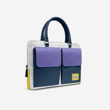 Load image into Gallery viewer, Vegan Designer Luxury Double Pocket Bag 16” | BYMANYC ® New York Elegant Edition
