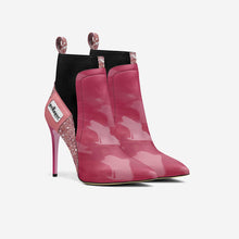 Load image into Gallery viewer, Vegan Heeled Shoe Women BYMANYC ® New York Soho Pink Blaze
