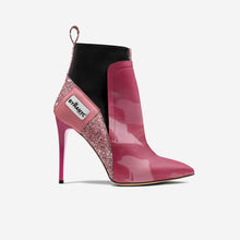 Load image into Gallery viewer, Vegan Heeled Shoe Women BYMANYC ® New York Soho Pink Blaze
