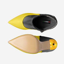 Load image into Gallery viewer, Vegan High Heel Women BYMANYC ® New York Tribeca Yellow Surge

