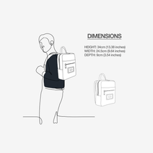 Load image into Gallery viewer, Vegan Urban Luxe Backpack 13” | BYMANYC ® New York Sleek Design
