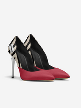 Load image into Gallery viewer, Vegan Women’s Stiletto Shoe BYMANYC ® New York – SOHO Midnight Edge
