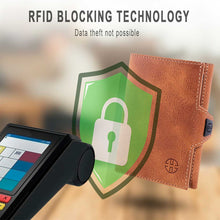 Load image into Gallery viewer, Verona Front Pocket Trifold Leather Wallet
