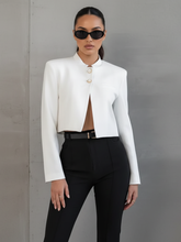 Load image into Gallery viewer, Versatile Stand Collar Blazer, Manhattan | BYMANYC ® New York
