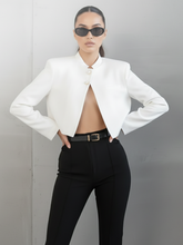 Load image into Gallery viewer, Versatile Stand Collar Blazer, Manhattan | BYMANYC ® New York
