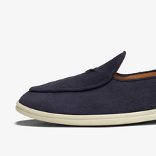 Load image into Gallery viewer, Men's Navy Suede Viaggio Loafer

