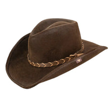 Load image into Gallery viewer, Peter Grimm Villy - Distressed Wool Felt Outback Hat
