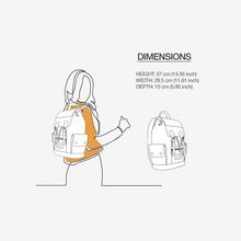 Load image into Gallery viewer, COUTURE Eco Backpack – Pink &amp; White Edition | BYMANYC ® New York
