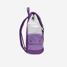 Load image into Gallery viewer, Violet &amp; White Couture Eco Backpack – BYMANYC ® New York (Handmade in Italy)

