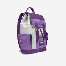 Load image into Gallery viewer, Violet &amp; White Couture Eco Backpack – BYMANYC ® New York (Handmade in Italy)
