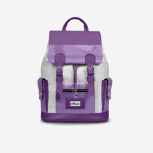 Load image into Gallery viewer, Violet &amp; White Couture Eco Backpack – BYMANYC ® New York (Handmade in Italy)
