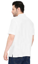 Load image into Gallery viewer, Men's Short Sleeve Pique Polo Shirt in Cotton Blend with Front Pocket
