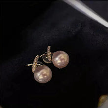 Load image into Gallery viewer, 18K Golden Pearl Elegance Studs
